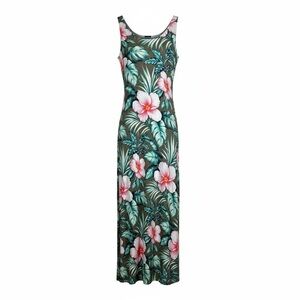 Tommy Bahama Floral Maxi Dress Womens Size S/P Tropical Beach Resort Vacation